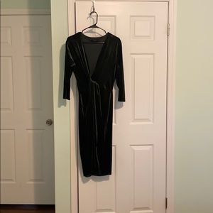 Zara velvet cocktail dress
